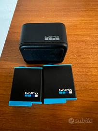 Doppia batteria piu caricatore doppio gopro 9/10