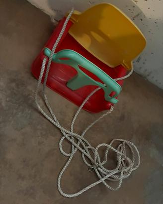 Altalena/seggiolino bambini con schienale sicurezz