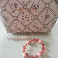 pochette 1 braccialetto 3 paia orecchini 