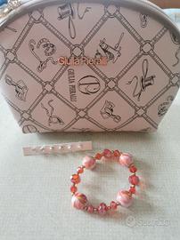 pochette 1 braccialetto 3 paia orecchini 