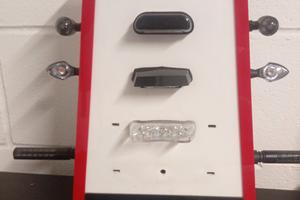 display da banco precablato per luci a led moto