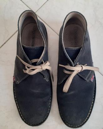 Scarpe tipo Clark blu n°39