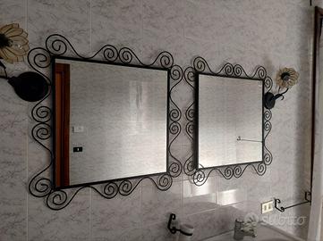 Coppia Specchi IKEA NORESUND e applique coordinate