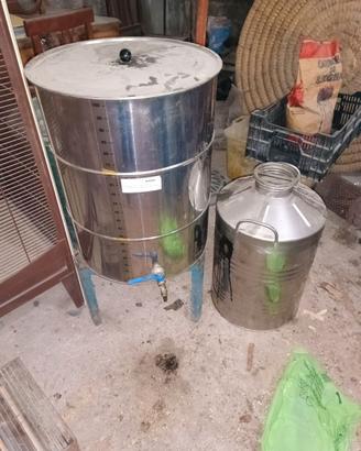 Fusti per olio di oliva in acciaio inox