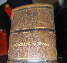  raro  antico libro Isocratis scripta