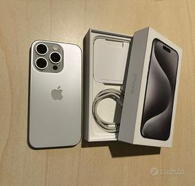 iPhone 15 Pro 256 GB Bianco Titanio