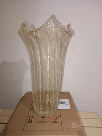 Vaso Murano polvere oro