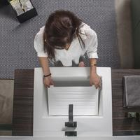 Lavatoio 65x52 x H 29 cm in ceramica Ghost Xilon