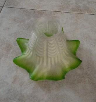 Lampadario verde anni 40