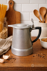 Lattiera vintage anni 60 alluminio modernariato