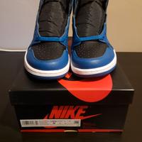 Jordan 1 high nere e blu