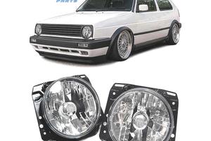 FARI VOLKSWAGEN VW GOLF 2 83-91 FONDO CROMATO