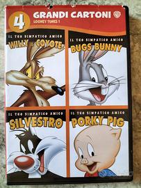 4 DVD originali Looney Toons 