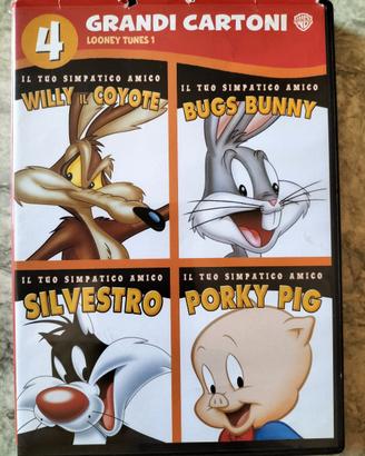 4 DVD originali Looney Toons 