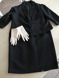 Tailleur nero sartoriale anni 60 