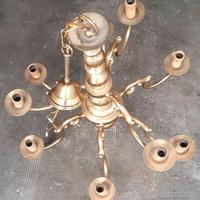 Lampadario in ottone