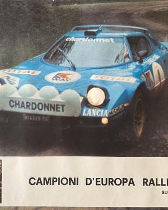 Poster DARNICHE e MAHE Lancia Stratos rallies 1977