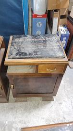 Comodini Vintage con ripiano di marmo