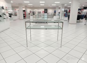 Espositore Professionale in Vetro e Acciaio Cromat