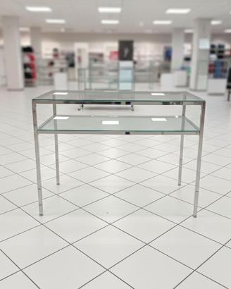 Espositore Professionale in Vetro e Acciaio Cromat