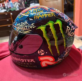 Casco moto tg.S hjc replica jjlorenzo 99 graffitti