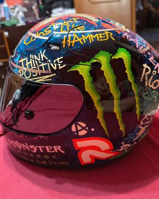 Casco moto tg.S hjc replica jjlorenzo 99 graffitti