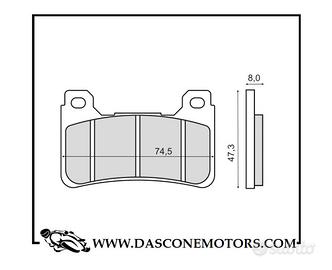 Coppia pastiglie freno anteriori sinterizzate Hond