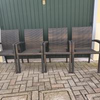 4 sedie da giardino