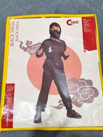 costume carnevale ninja 7/8 anni