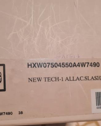 Sneakers Hogan New Tech-1 Metallizzate Grigie - Ta