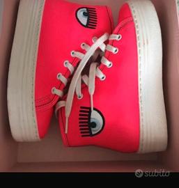 sneakers Chiara Ferragni rosa fluo taglia 31