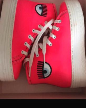 sneakers Chiara Ferragni rosa fluo taglia 31