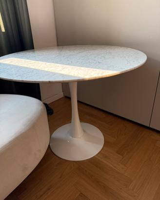 Tavolo rotondo in vero marmo Ø 100 cm