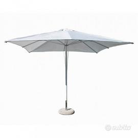 Ombrellone Giardino 3x3m in Alluminio telo Bianco