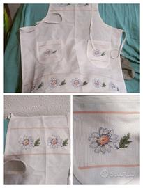 grembiule con pettorina 