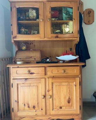 Credenza in legno di pino 185x115x48 cm