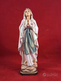 Statua 29 cm Madonna di Lourdes legno Val Gardena