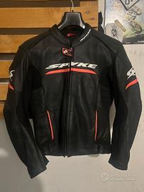 Giacca moto spyke in pelle taglia 48