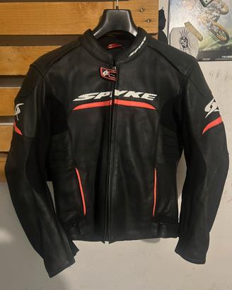 Giacca moto spyke in pelle taglia 48