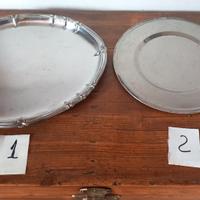 vassoi di metallo vintage