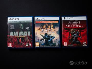 PS5 Alan Wake 2 Deluxe, Avatar, AC Shadows