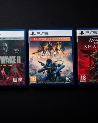 PS5 Alan Wake 2 Deluxe, Avatar, AC Shadows