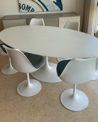 Tavolo Saarinen Knoll - sedie Tulip Knoll