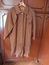 cappotto marrone bruciato donna +stola 