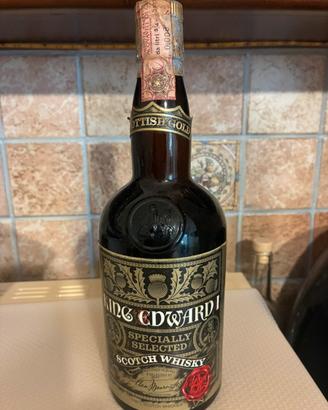Bottiglia vintage whisky king Edward I,