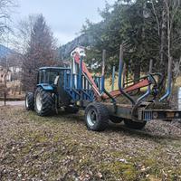 Trattore con Rimorchio forestale