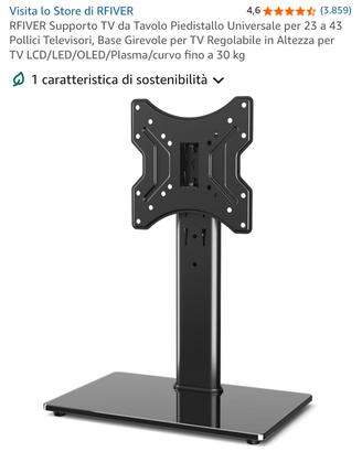 Supporto TV da tavolo piedistallo universale 