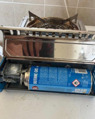 Fornello a gas con bombola e custodia