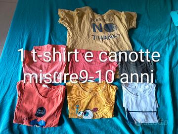 canottiere esterne e 1 t-shirt 