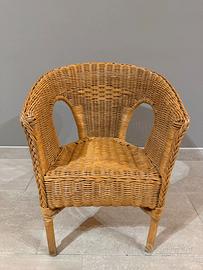 Sedia in vimini per Bambini